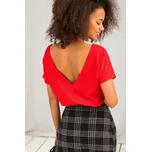 BASIC FEEL GOOD Bavlněné tričko Lucia červené Velikost: XL