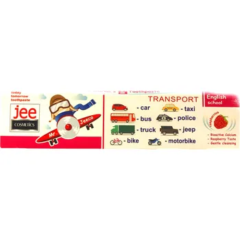 zubní pasta Dětská zubní pasta Auta 50ml Jee cosmetics