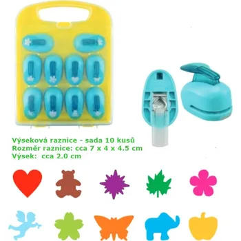 Děrovačka Výsekové raznice XS - sada 10 ks