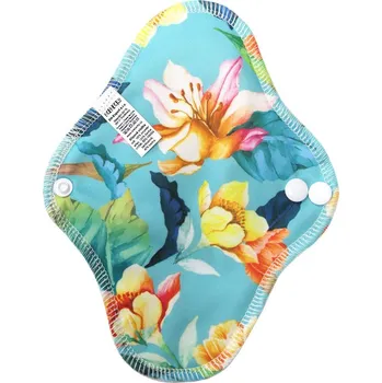 Breberky BIO Slipová vložka (PUL) - Magnólie & přírodní bambusovo-biobavlněné froté