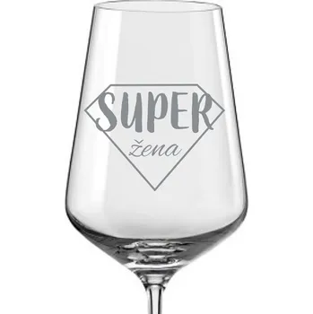 Sklenice Sklenice na víno Super žena
