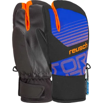 REUSCH Dětské lyžařské rukavice Lobster (tříprsté) Torbenius černo-modré 14 LET