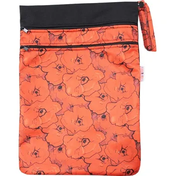 Pytel na pleny Breberky Pytel PUL dvoukomorový - Vlčí máky S