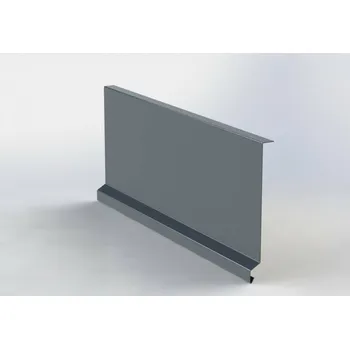 Stavební materiál Závětrná lišta pod krajovou tašku RŠ 250 1 bm Antracitová P.10 stucco