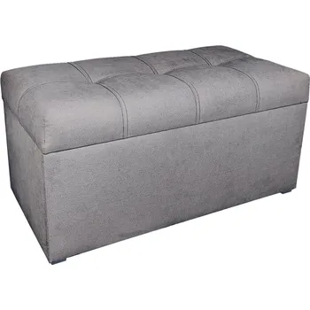 Taburet Taburet Kostka 80 × 40 s úložným prostorem – hnědý Soro 24