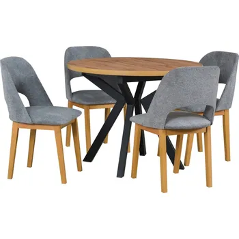 Drewmix Jídelní set 4+1 Paco 7 Zvolte barvu látky: 32A. RIVIERA 97