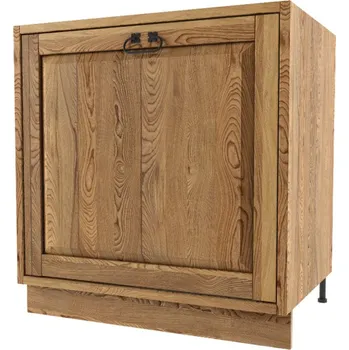 Kuchyňská skříňka Dřevěná kuchyňská skříňka pro dřez KK82 s třídicím košem Barevné provedení: Tmavý vosk - K02, Úchyty: Kování SKANDIANO