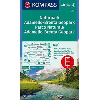 Národní park Adamello, Brenta (Kompass, 070) - turistická mapa