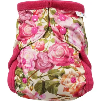 Plenkové kalhoty Breberky Kapsová plenka (S) - Růže PAT