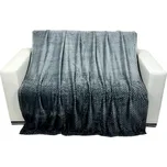 Mikroplyšová deka 150 x 220 cm ZIG ZAG Šedá