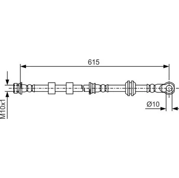 Brzdový systém Brzdová hadice BOSCH 1 987 481 088
