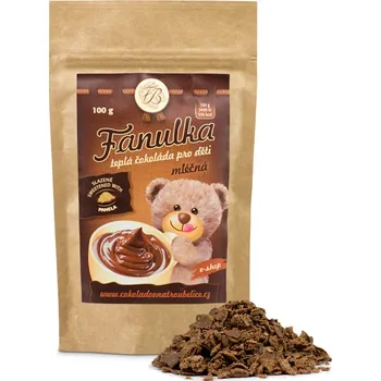 Čokoláda Teplá čokoláda mléčná FANULKA pro děti, Čokoládovna Troubelice Hmotnost: 100g