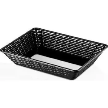 KULSAN HENA MELAMÍNOVÝ KOŠÍK NA CHLÉB 37X27X8CM ČERNÝ