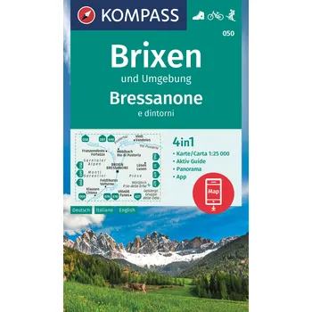Brixen a okolí (Kompass - 050) - turistická mapa