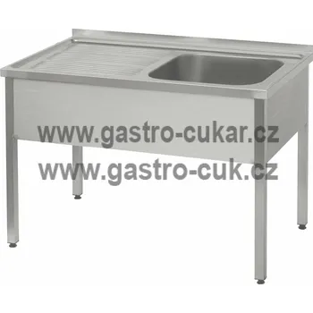 Nerezový dřez OEM Dřez - 140x70, nádoba 50x50x30 cm vpravo