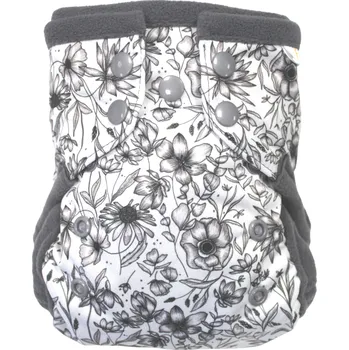 Plena Breberky Kapsová plenka (S) - Květy black and white PAT