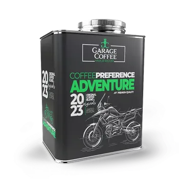 Káva Káva kanister Adventure zrnková nebo jemně mletá (Káva pro motorkáře)