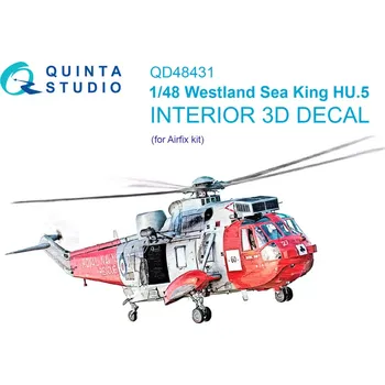 Plastikový model Quinta studio 1/48 Westland Sea King HU.5 3D-Print.&col.Inter.