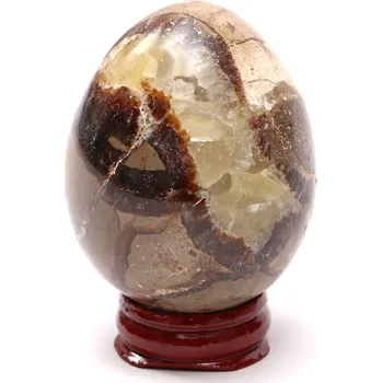Drahý kámen Magieprirody.cz Septárie dračí vejce 60 mm 188 g + dřevěný podstavec #C23