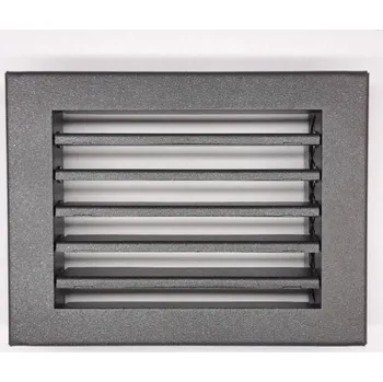 Větrací mřížka LAgrid s.r.o. Krbová rovná lamelová mřížka 20x15 Exteriér Černá