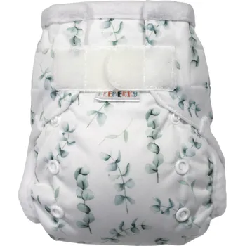 Plenkové kalhoty Breberky Kapsová plenka (S) - Eukalyptus SZ