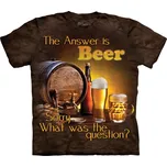 Pánské batikované triko The Mountain - Pivo - hnědé Velikost: S 10-4902-S