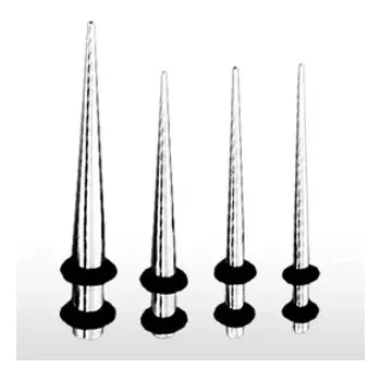 Piercing Piercing do ucha - expander - ocelový roztahovák stříbrné barvy - Tloušťka piercingu: 10 mm