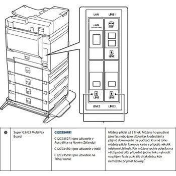 EPSON WF-C879R/WF-C2XXXX Multi fax board C12C934491