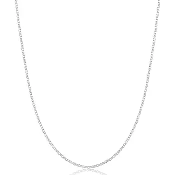 Řetízek Šperky Eshop Stříbrný 925 řetízek - kulatá očka se seříznutými blýskavými hranami, 1,1 mm