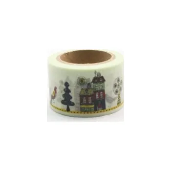 Kancelářské potřeby Dekorační lepicí páska - WASHI pásky-1ks domy