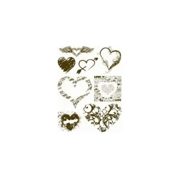 Dětské zboží Gelová razítka - Srdce a srdíčka