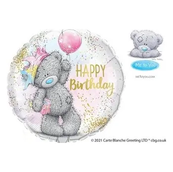 Balónek Foliový balonek Tatty Teddy - Happy Birthday - 45 cm