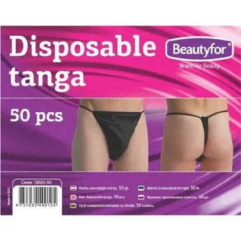 Jednorázový oděv Beautyfor jednorázové pánské tanga z netkané textilie (50 ks) Počet kusů: 50 ks