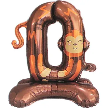 Balónek Narozeninové nafukovací číslice stojící - zvířátka