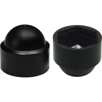 Matice Plastová krytka matice 6HR černá klobouková