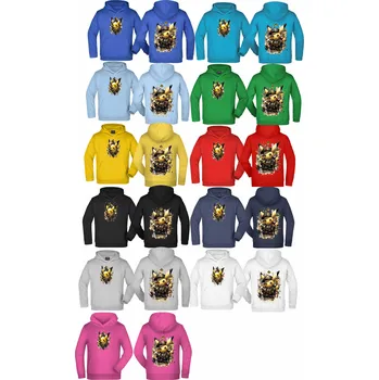 Chlapecká mikina Mikina Pokémon Pikachu Digital Barva: Nebesky modrá/Světle modrá, Velikost: 122/128 - 7/8let