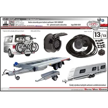 Tažné zařízení Univerzální elektropřípojka pro Nissan Primastar Dodávka/Bus 01/2015->12/2021 13pin SV E00-020, SVC Group