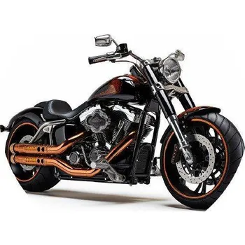 Jedlá dekorace na dort Jedlý papír motorka 19,5cm - PICTURE