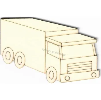 Stavební deska Výřez z překližky, L32, NÁKLAĎÁK, 10,5x7cm, 1ks