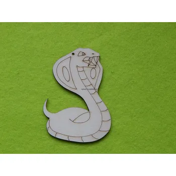 Překližka Výřez z překližky, Z56-188, SYČÍCÍ KOBRA, 6,3x8,7cm, 1ks
