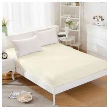 Prostěradlo Jersey prostěradlo s gumkou 140/200 cm ECONOMY - krém