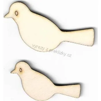 Překližka Výřez z překližky, P44/2, KOSÍK-malý, 4x3,5cm, 1ks