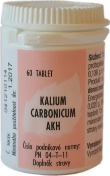 Homeopatikum AKH Kalium carbonicum 60 tbl.