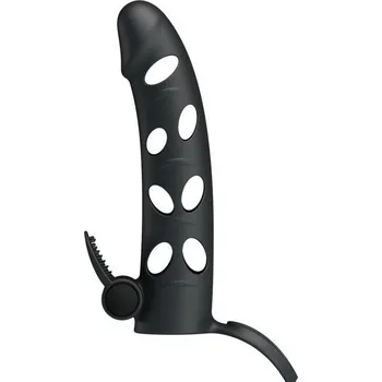 Návlek na penis LOLO návlek na penis se stimulátorem a vibracemi