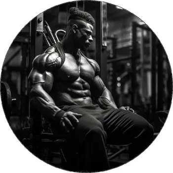 Jedlá dekorace na dort Jedlý papír muž ve fitness 19,5 cm