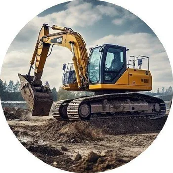 Přisada na vaření a pečení Jedlý papír bagr 19,5cm - PICTURE