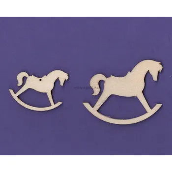 Stavební deska Výřez z překližky, V50/1, HOUPACÍ KŮŇ-velký, 7x5,5cm, 1ks