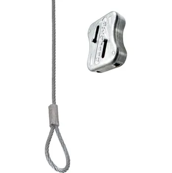 Lano DobyGrip lanová svorka + lanko s okem 1mm/5m (10ks)