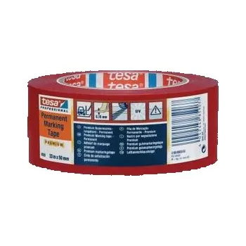 Lepicí páska tesa tesaflex - značkovací páska, 33 m x 50 mm, PVC, červená