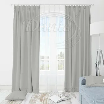 Látka Blackout UNI 164 sv.šedý na závěsy, polštářky - 50 x 50 cm